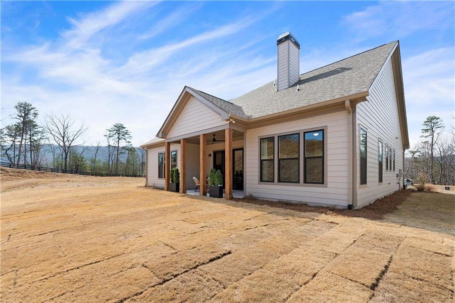 Exterior details and patio area of a home in , Waleska (Image 3).