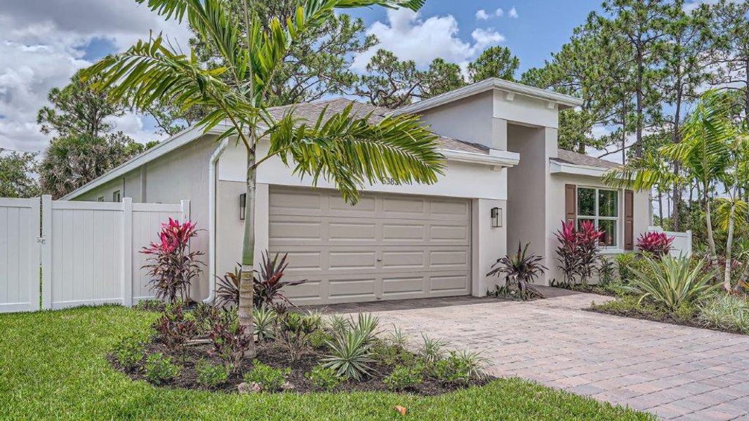 Representative exterior photo of a completed home built from the Cali by D.R. Horton in Sandpiper Square, Stuart, FL (Image 2).