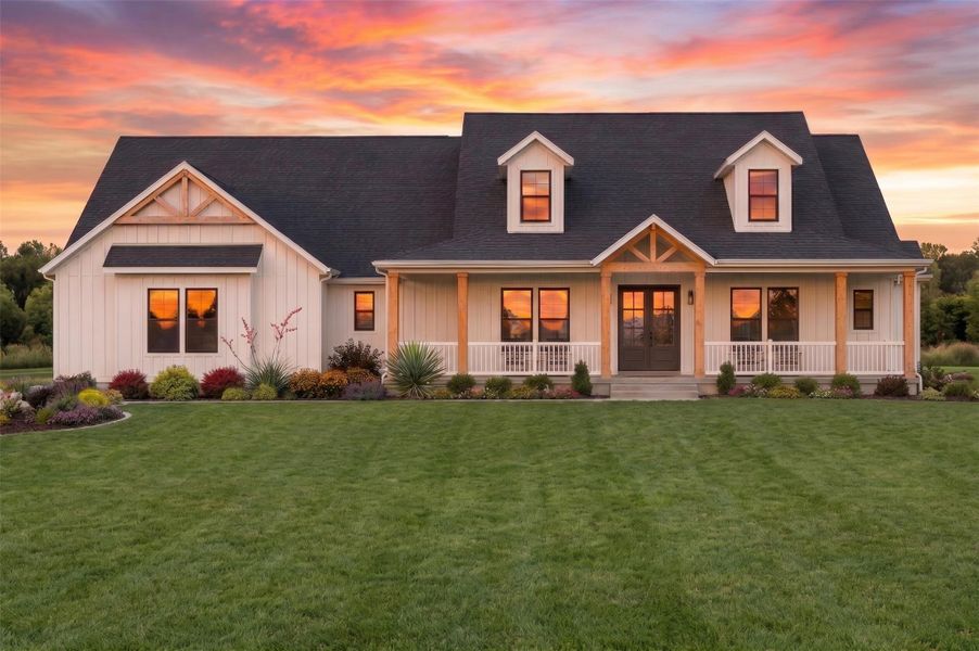 Front exterior of a new home in , Dale, TX, highlighting curb appeal (Image 1). Front exterior of a new home in , Dale, TX, highlighting curb appeal (Image 1).