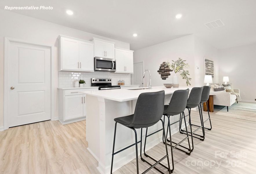 Furnished interior view inside a new home in Secrest Commons, Monroe (Image 4).