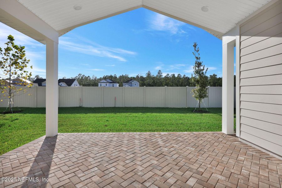 Exterior details and patio area of a home in Seabrook Village at Seabrook, Ponte Vedra (Image 23).