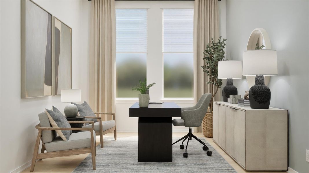 Furnished interior view inside a new home in Lively Ranch, Georgetown (Image 16).