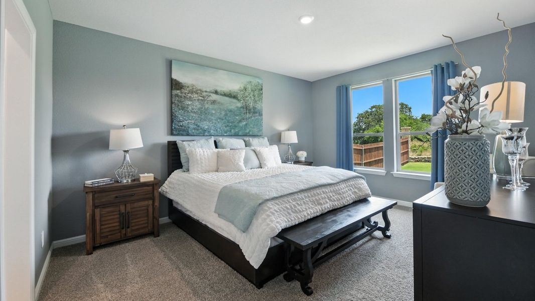 Furnished interior view inside a new home in Monarch at the Meadows, Krum (Image 15).