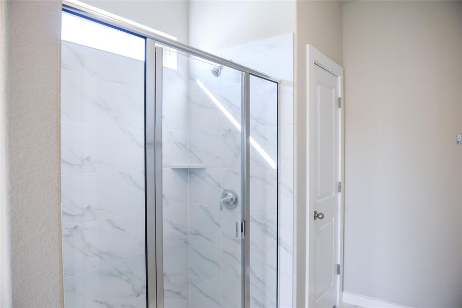 Walk-in shower in Primary Bath
