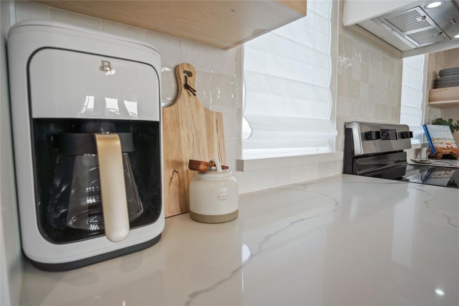Close-up of interior finishes inside a home in , Crystal Beach (Image 18). Close-up of interior finishes inside a home in , Crystal Beach (Image 18).