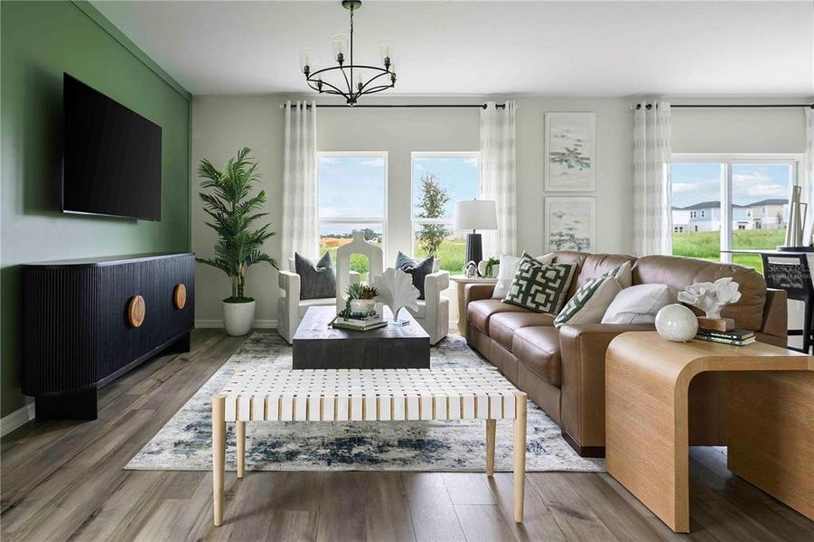 Furnished interior view inside a new home in Wynnstone, Davenport (Image 3).