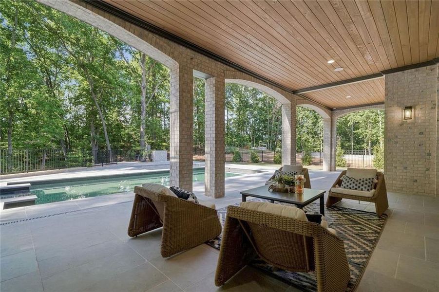 Exterior details and patio area of a home in , Alpharetta (Image 57). Exterior details and patio area of a home in , Alpharetta (Image 57).