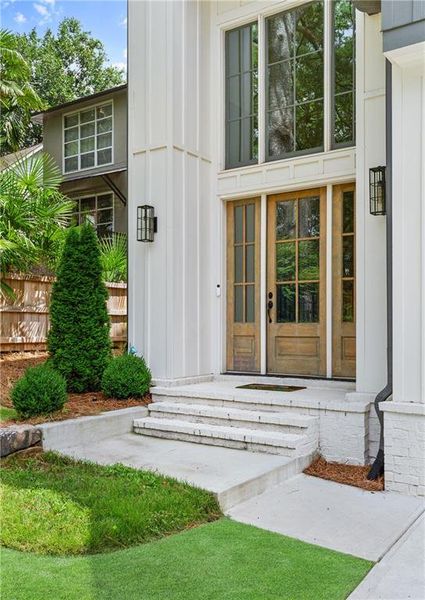 Front exterior of a new home in , Brookhaven, GA, highlighting curb appeal (Image 21). Front exterior of a new home in , Brookhaven, GA, highlighting curb appeal (Image 21).