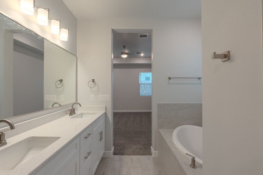 Furnished interior view inside a new home in Emerald Estates, El Paso (Image 12).