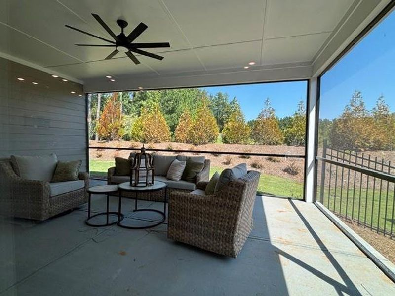 Exterior details and patio area of a home in Echols Farm, Hiram (Image 3).