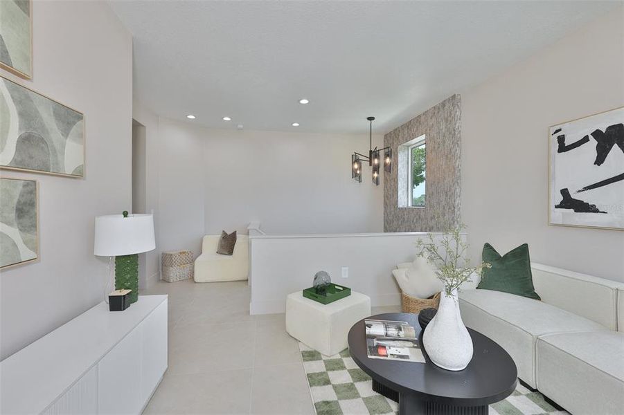 Furnished interior view inside a new home in , Tampa (Image 43).