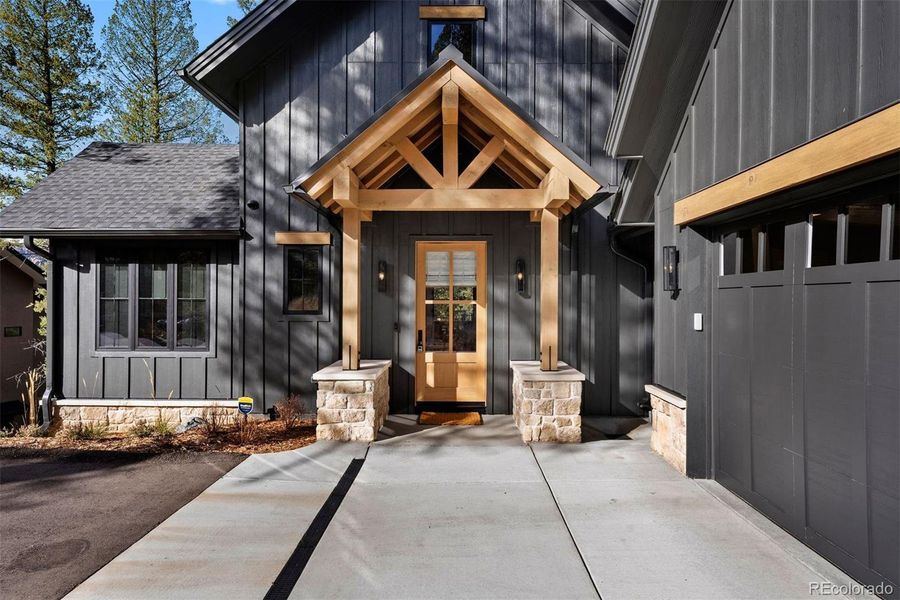 Exterior details and patio area of a home in , Evergreen (Image 21). Exterior details and patio area of a home in , Evergreen (Image 21).