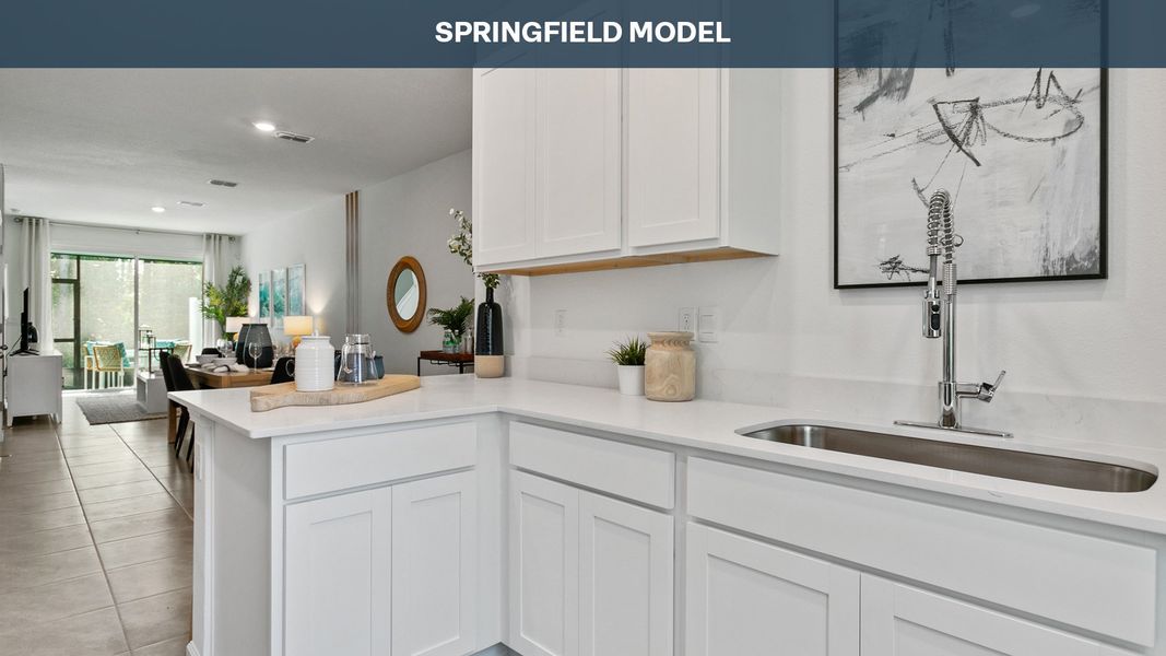 Furnished interior view inside a new home in Cordera Townhomes, St. Augustine (Image 20).