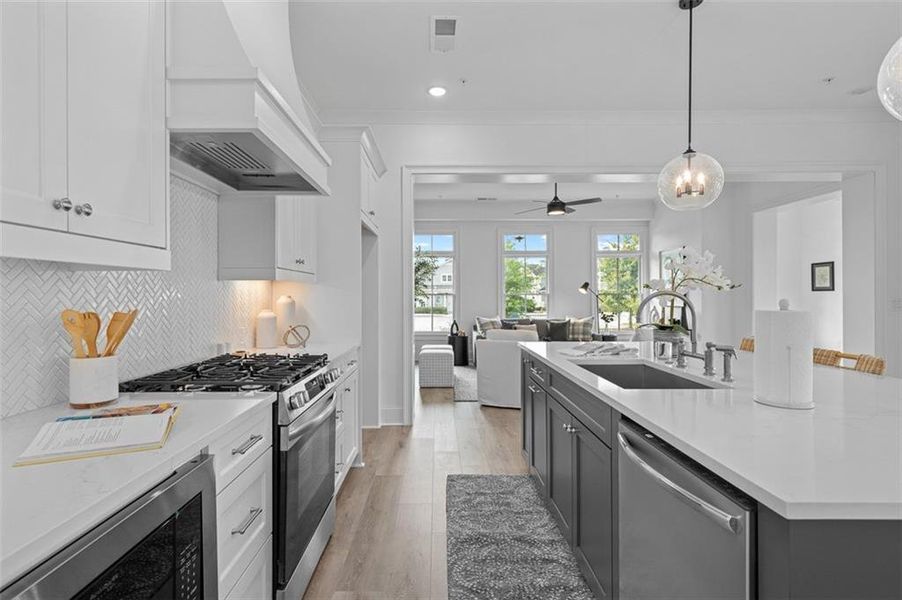 Furnished interior view inside a new home in Foxhall Residences, Douglasville GA, Douglasville (Image 13).