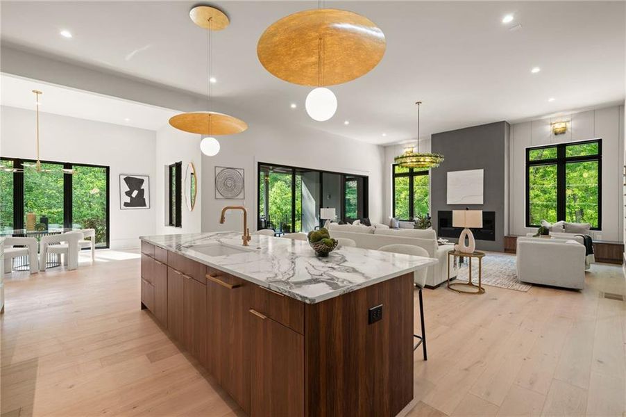 Furnished interior view inside a new home in , Atlanta (Image 5).