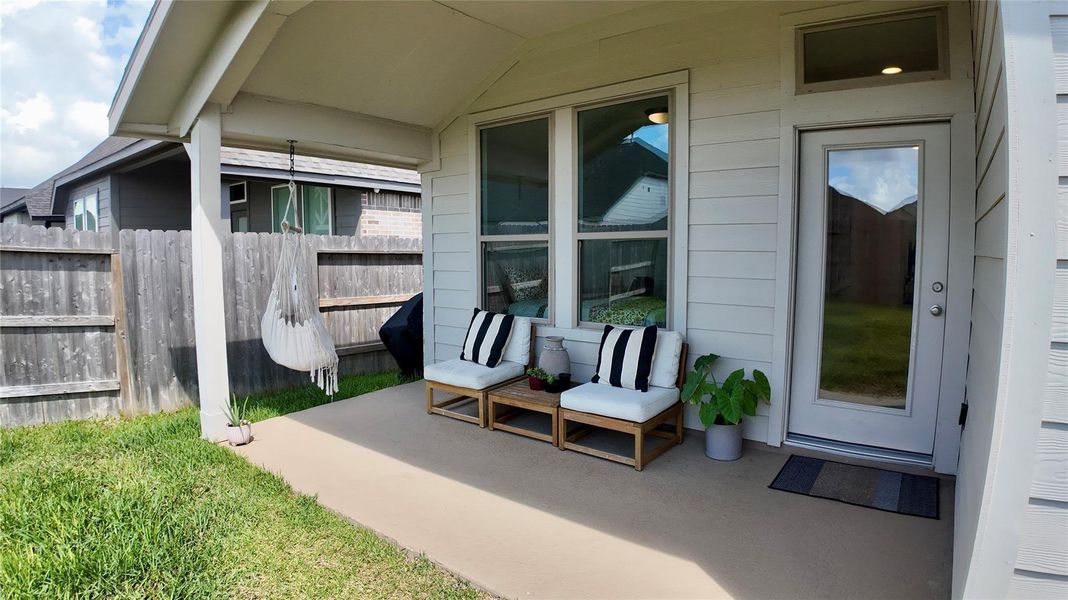 Exterior details and patio area of a home in The Grand Prairie, Hockley (Image 3).