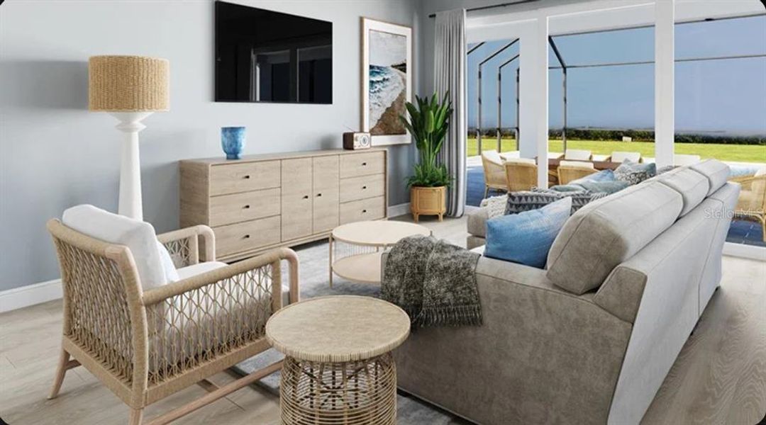 Furnished interior view inside a new home in Skye Ranch Community Group Page, Sarasota (Image 3).