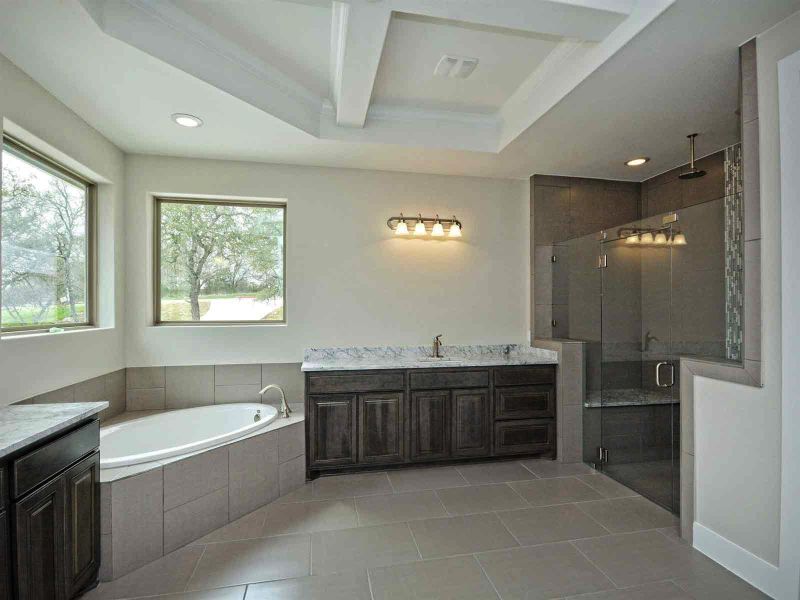 Representative furnished interior of a home built from the Madera II by Giddens Homes in Scofield Farms Estates, Georgetown (Image 269).