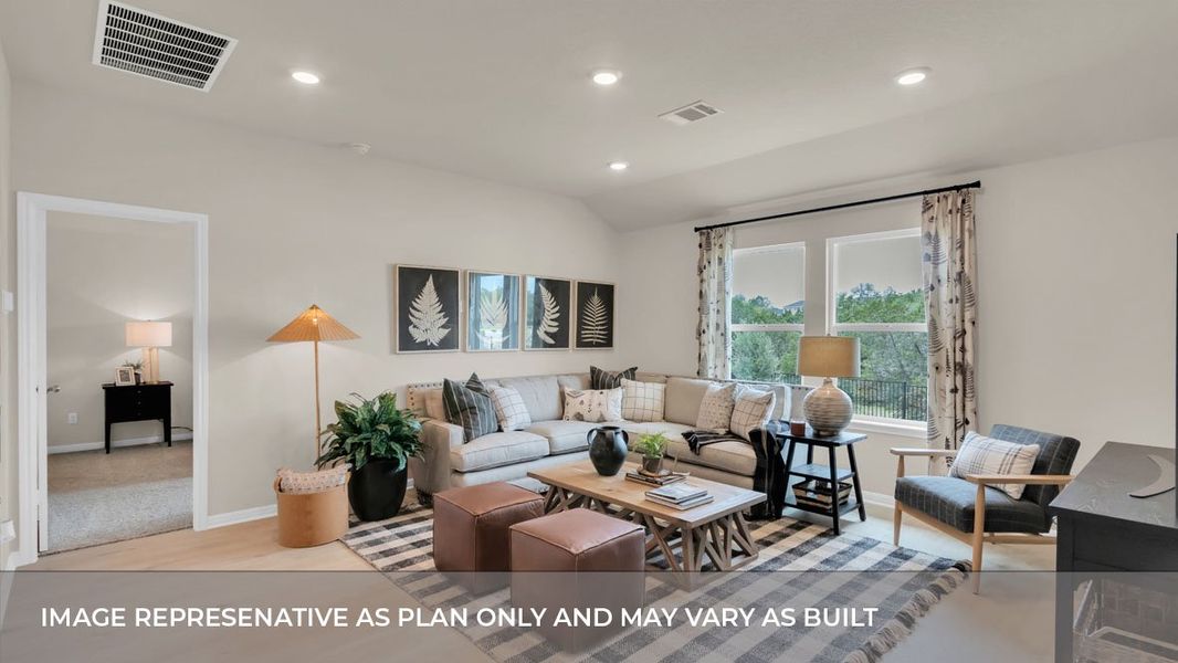 Furnished interior view inside a new home in Thunder Rock, Marble Falls (Image 19).