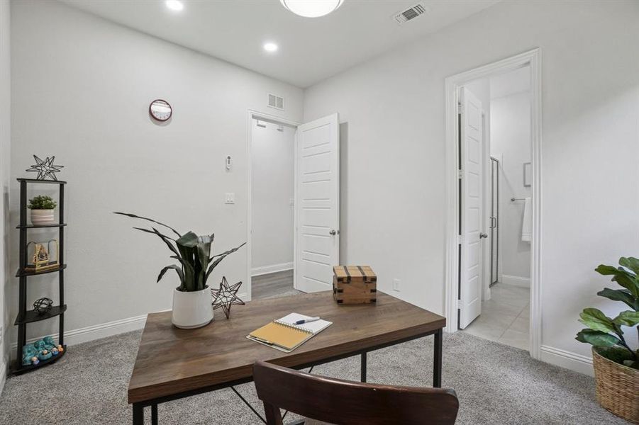 Furnished interior view inside a new home in , Plano (Image 13). Furnished interior view inside a new home in , Plano (Image 13).