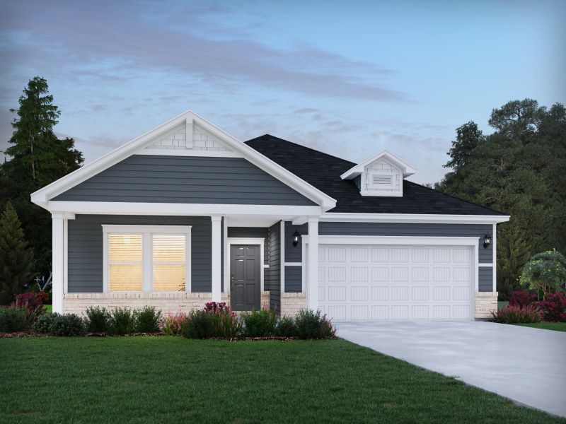 Representative exterior photo of a completed home built from the Chandler by Meritage Homes in Creek Ridge - Signature Collection, Spartanburg, SC (Image 13).