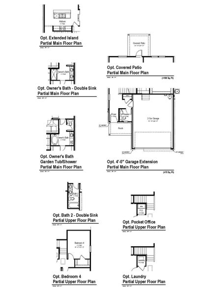 2D floor plan layout for the Harmony View by View Homes in Talley Fields, San Antonio, TX (Image 2). 2D floor plan layout for the Harmony View by View Homes in Talley Fields, San Antonio, TX (Image 2).