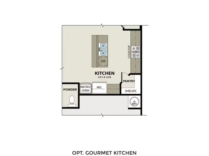 2D floor plan layout of this home in Lake Park Villas, Wylie, TX (Image 5).