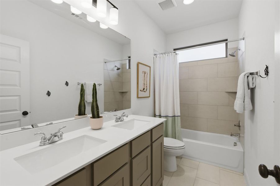 Furnished interior view inside a new home in Wolf Ranch, Georgetown (Image 7).