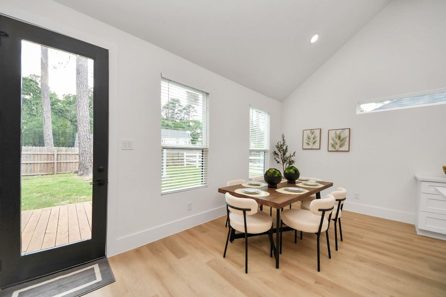 Furnished interior view inside a new home in , Spring (Image 17).