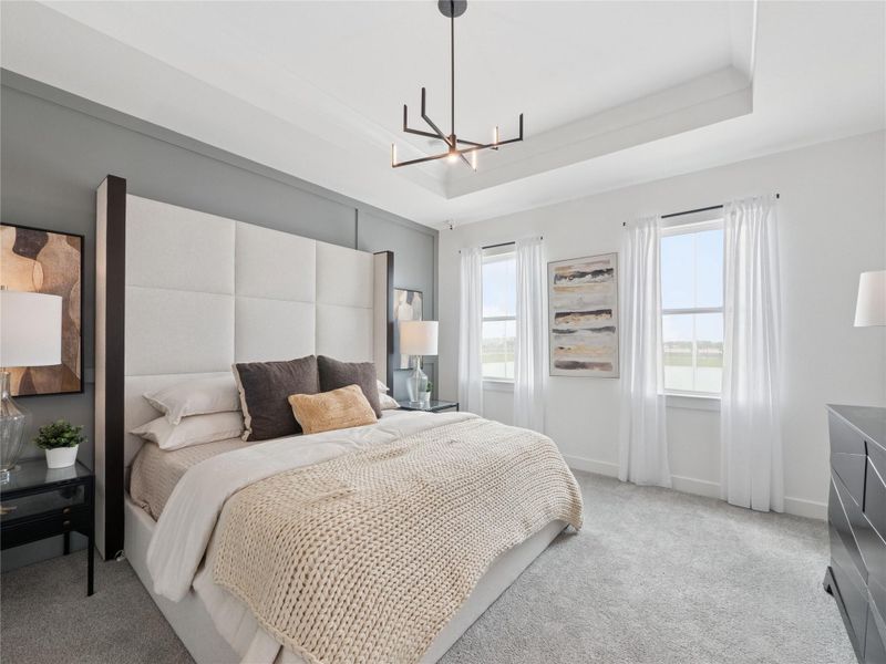 Spacious primary suite (*Photo not of actual home and used for illustration purposes only.)