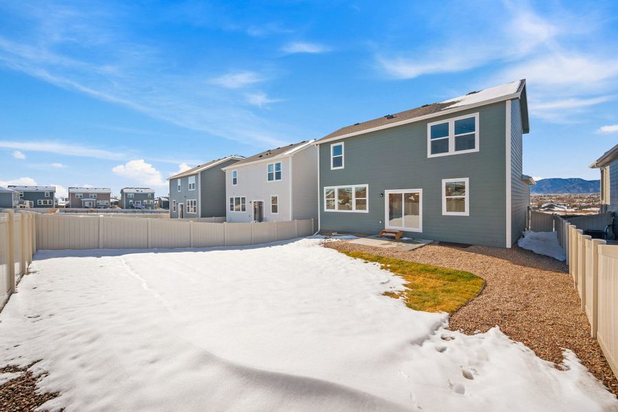 Exterior details and patio area of a home in Aspen Ranch, Fountain (Image 27).