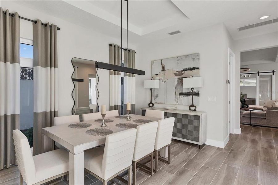 Furnished interior view inside a new home in Aqua Single Family Homes, Bradenton (Image 36).