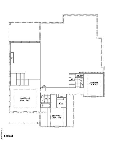 Plan 861 2nd Floor