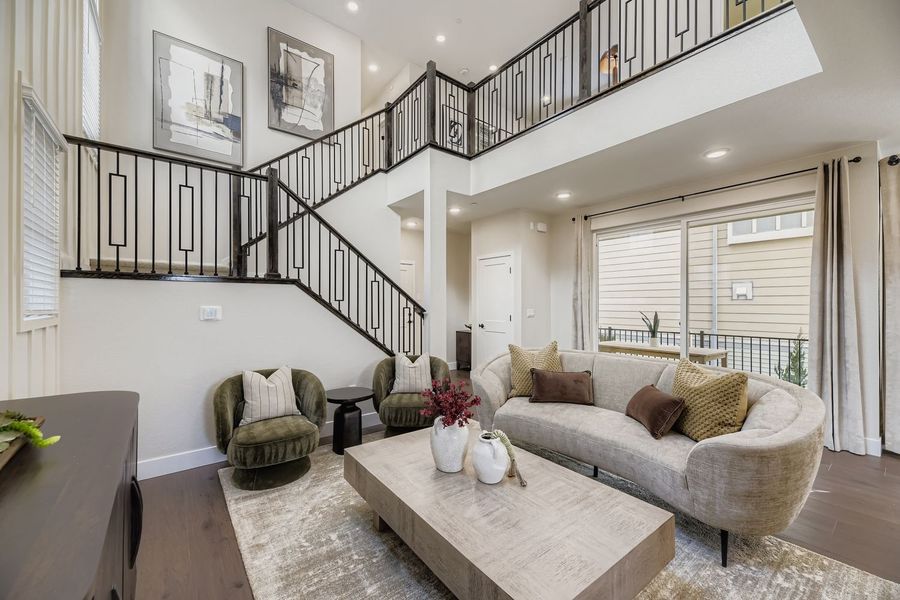 Representative furnished interior of a home built from the Spark Two by Brookfield Residential in Uplands, Westminster (Image 4).