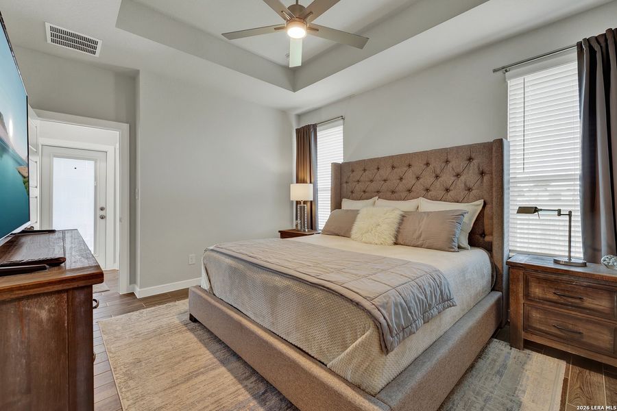 Furnished interior view inside a new home in August Fields, New Braunfels (Image 30).