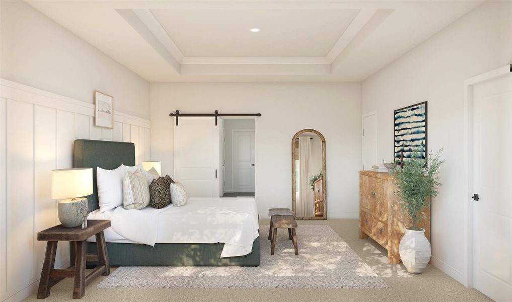 Tranquil primary suite (*Artist rendering used for illustration purposes only.) Tranquil primary suite (*Artist rendering used for illustration purposes only.)