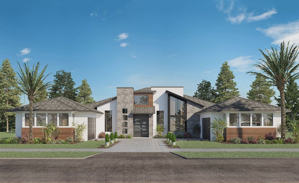 Representative exterior photo of a completed home built from the Monaco by ICI Homes in Glen Kernan, Jacksonville, FL (Image 3).