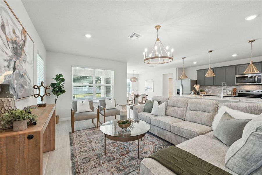 Furnished interior view inside a new home in Amelia Groves, St. Cloud (Image 29).
