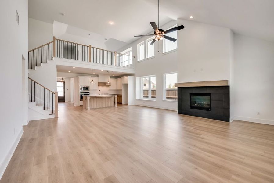 Representative unfurnished interior of a home built from the Heath - 4452 TP by Shaddock Homes in Tavolo Park, Fort Worth (Image 17).