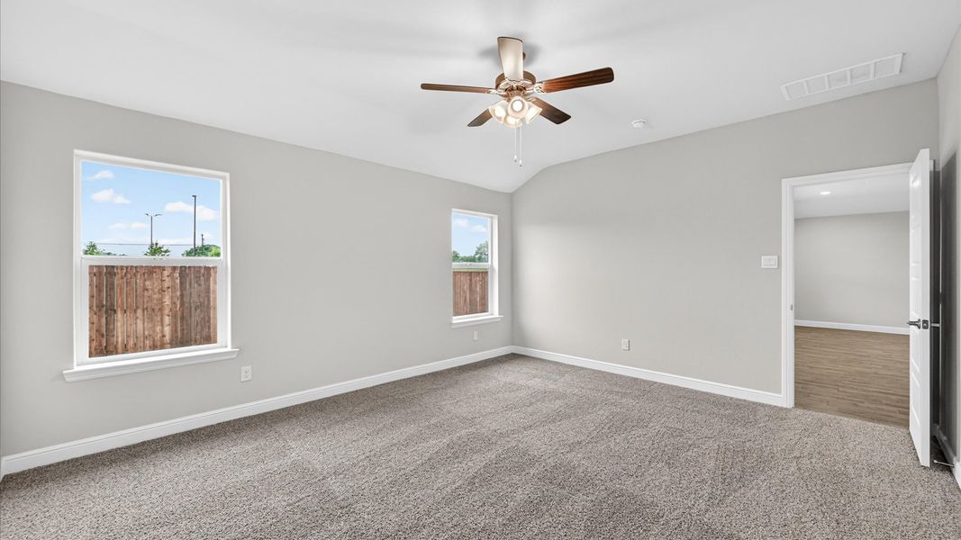 Representative unfurnished interior of a home built from the Emory by D.R. Horton in Sandstone Estates, Granbury (Image 16). Representative unfurnished interior of a home built from the Emory by D.R. Horton in Sandstone Estates, Granbury (Image 16).