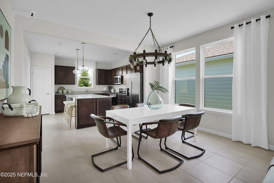 Furnished interior view inside a new home in Del Webb Wildlight, Yulee (Image 5).