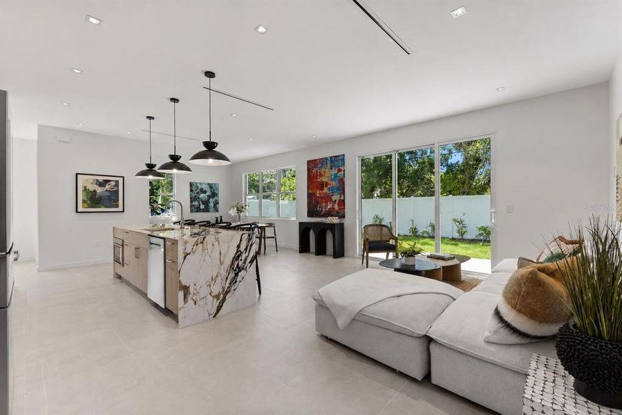 Furnished interior view inside a new home in , St. Petersburg (Image 11).