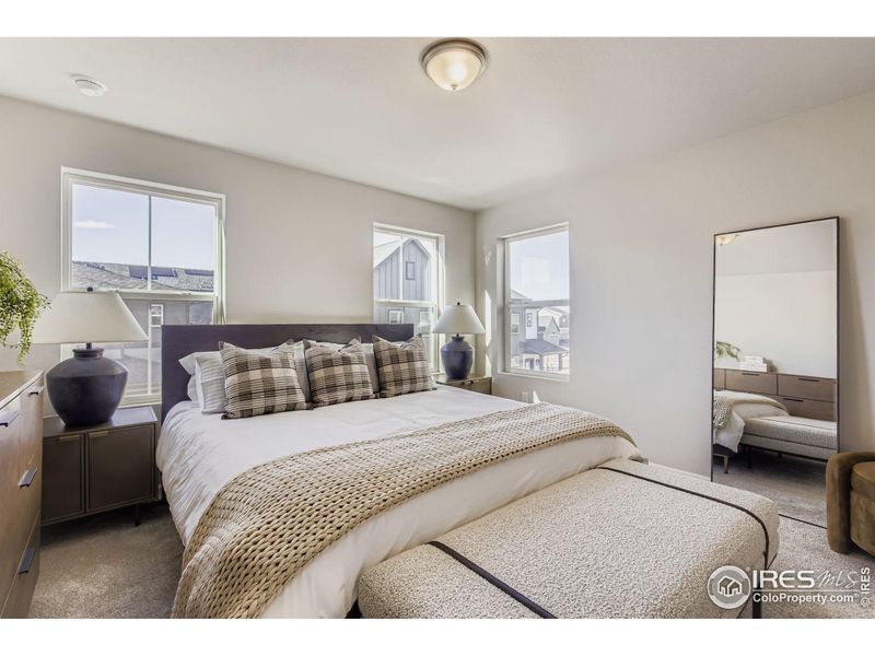 The spacious primary retreat