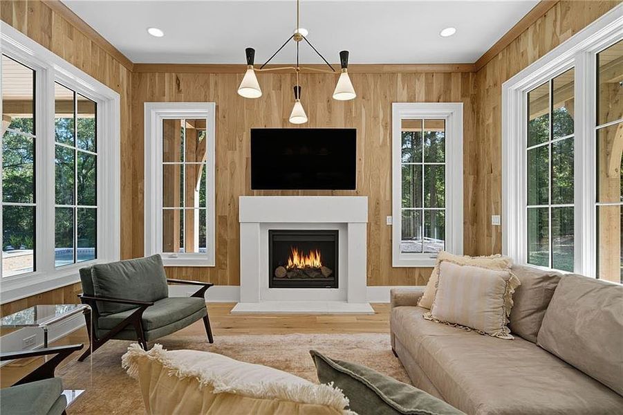 Furnished interior view inside a new home in Crossroads, Alpharetta (Image 41).