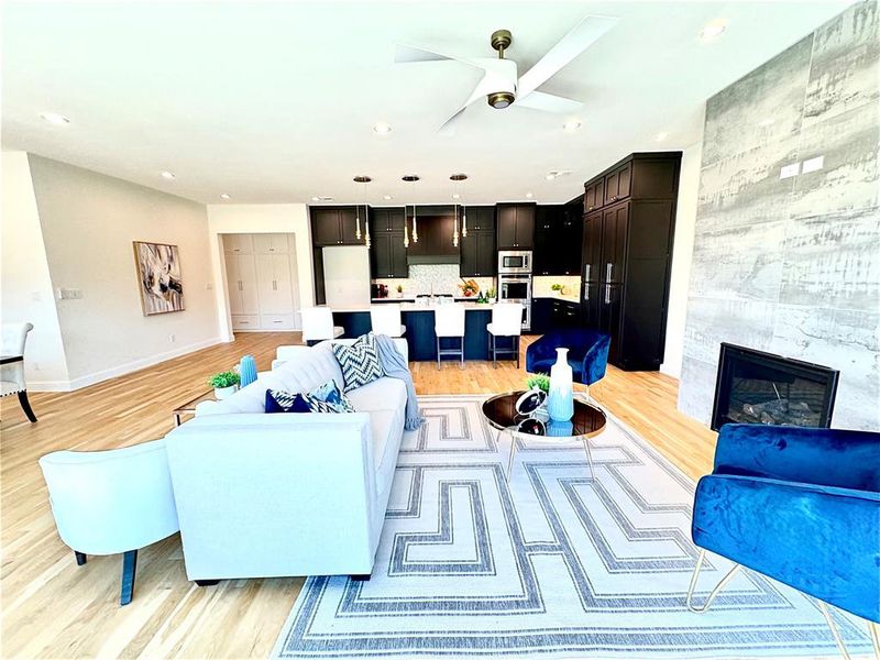 Furnished interior view inside a new home in , Heath (Image 11).