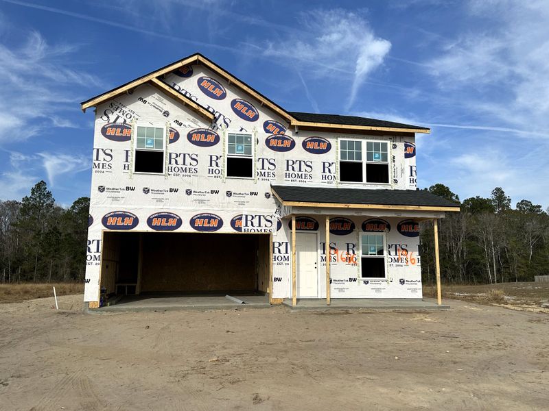 In-progress construction of a new home in Doctor's Creek, Ludowici, GA (Image 5).