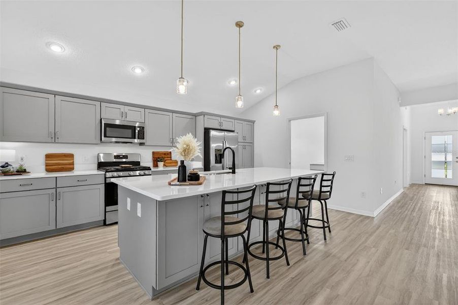 Furnished interior view inside a new home in , The Villages (Image 6). Furnished interior view inside a new home in , The Villages (Image 6).