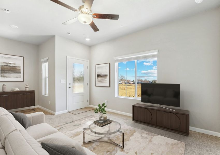 The Loveland is a beautiful 3 bedroom home with spacious rooms.