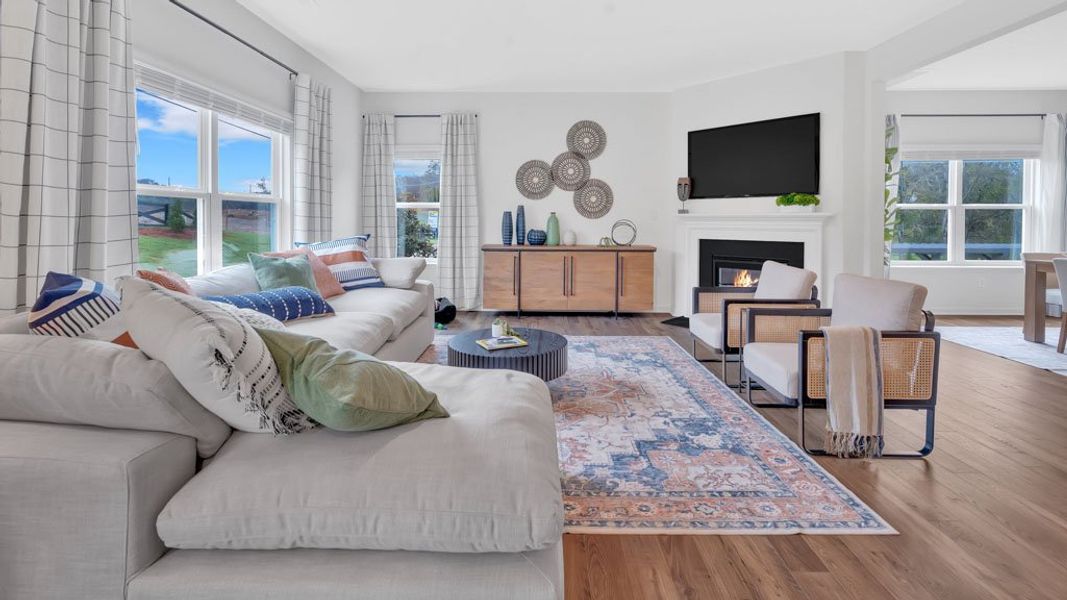 Furnished interior view inside a new home in Mary's Pointe, Clinton (Image 12).