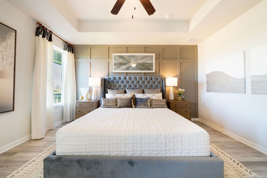 Furnished interior view inside a new home in Alamo Estates, San Antonio (Image 11).